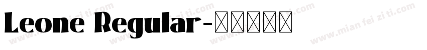 Leone Regular字体转换